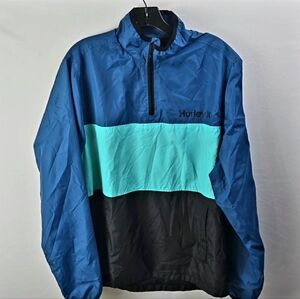 Hurley Mens Onshore Quarter Zip Water Repellent Windbreaker Jacket Size M